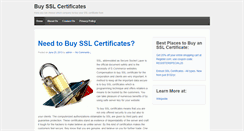 Desktop Screenshot of buysslcertificates.org