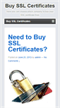 Mobile Screenshot of buysslcertificates.org